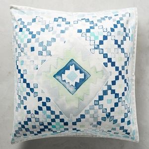 Anthropologie Quercus & Co Emblem Printed Euro Sham Set